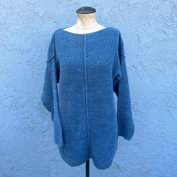 Vintage 90s Sweater Limited Tunic in Ramie Cototn Womans Small - Picture 5 of 7